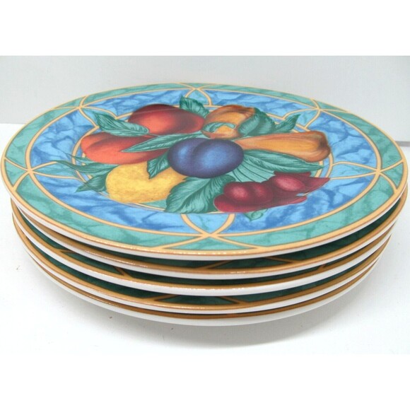 Victoria & Beale Forbidden Fruit Salad Dessert Plates Bundle of 5 - Picture 12 of 12